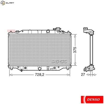 RADIATOR ENGINE COOLING DRM44044 FOR MAZDA SHY4/SHY6/SHY1 2.2L 4cyl ATENZA - Image 1 of 4