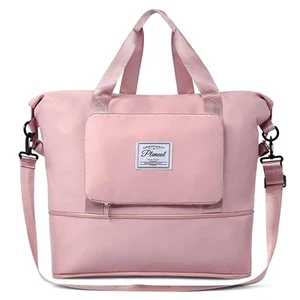 Travel Duffle Bag - Overnight Shoulder Bag for Women, Waterproof Weekender Ba... - Picture 1 of 9