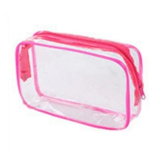 NEW Waterproof Travel Bag Set Transparent Makeup Toiletry Clear Pouch UK Wash - Picture 1 of 16