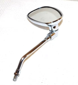 Chrome ABS Motorcycle Left Side Mirror 10mm Scooter For Honda Suzuki Yamaha - Picture 1 of 6