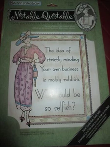 DAISY KINGDOM Vintage MINDING OWN BUSINESS SO SELFISH Iron On TRANSFER - 1990's - Picture 1 of 2