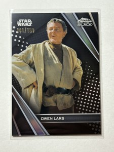 2023 Topps Star Wars Chrome Black REFRACTOR Owen Lars /199 #30