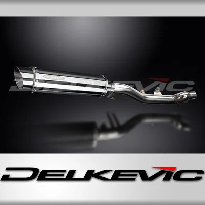 Honda NT700V Deauville 2006-2015 Slip On 14" Round Stainless Exhaust Muffler Kit - Image 1 of 4