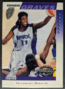 Denique Graves 1997 Pinnacle Inside WNBA #24 Basketball Card Rookie RC Monarchs