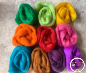 'Mezcla de jelea' aguja fieltro fieltro húmedo Heidifeathers® merino - Imagen 1 de 12