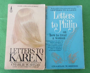 VINTAGE LOT 2 PB BY CHARLIE W. SHEDD: LETTERS TO KAREN; LETTERS TO PHILIP - Picture 1 of 4