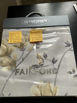 Chatsworth Fabrics Fairford Fabric Sample Book-30 Samples, 5 Designs - Image 1 of 4