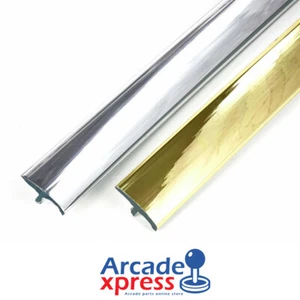 Chrome Gold T molding arcade 19mm 20mm 3/4" canto perfil 1 meter Dorado Arista - Imagen 1 de 5