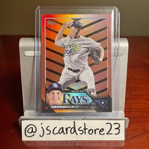2023 Topps Update Kevin Kelly Halloween Orange And Black Parallel RC #US260 Rays