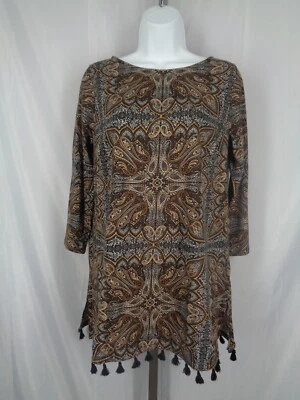 Top túnica tejido jersey borla cachemir J Jill talla pequeña nuevo Foto 1 de 4