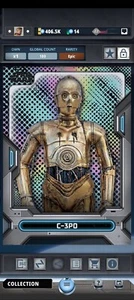 Topps Star Wars High Tek 2023 W1 Pattern 3 Orange C 3PO EPIC - Zdjęcie 1 z 2