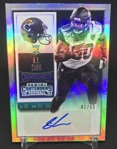A.J. Cann 2015 Panini Contenders Season Ticket Autograph Auto#41/99!Jaguars RC  - Picture 1 of 1