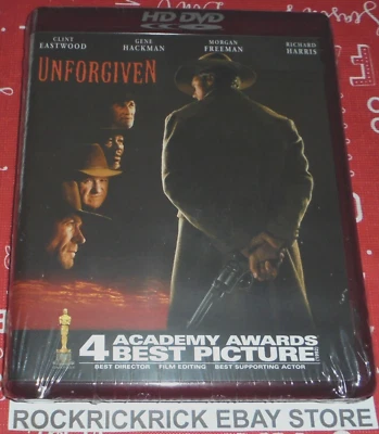 UNFORGIVEN HD DVD CLINT EASTWOOD,GENE HACKMAN,MORGAN FREEMAN,RICHARD HARRIS NEW - Image 1 of 2