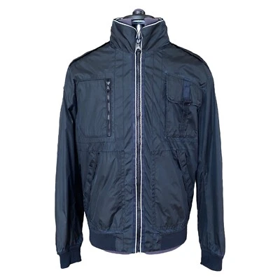 Hugo Boss COLVA-W Sport's Jacket Bomber Windstopper Navy Blue Hood Men's UK 42 - Image 1 of 4