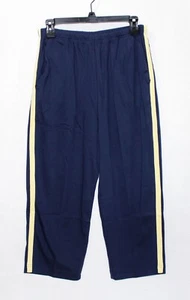 BLAIR Fresh Knit Sport Capris, Size M, Navy w/Yellow Trim, NEW!! (msrp $32) - Picture 1 of 2