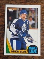 1987-88 TOPPS NHL HOCKEY #12 WENDEL CLARK TORONTO MAPLE LEAFS