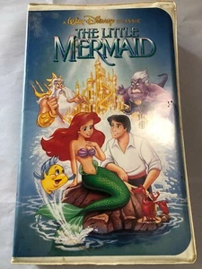 Disney THE LITTLE MERMAID VHS 1989 Black Diamond Edition **BANNED ARTWORK COVER! - Bild 1 von 5