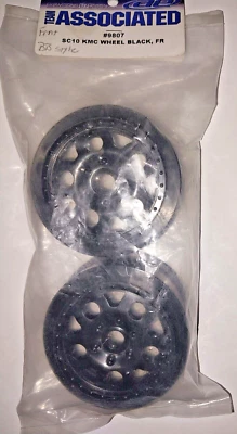 Team Associated RC # 9807 Front Wheel Black KMC SC10 - Image 1 of 4