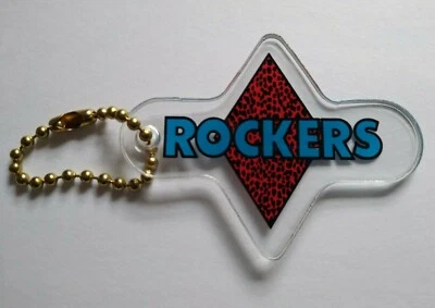 Rollergames Rockers Pinball Keychain Roller Games Derby Sports Team 1990  - Image 1 of 3