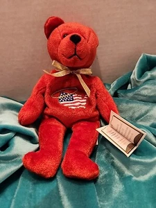 Red Holy Bible Bear ๐ป Allegiance - Psalm 33:12 - Picture 1 of 6