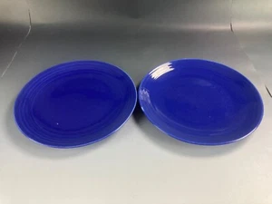 Vintage Cronin Pottery Zephyr 9" Cobalt Plates - Picture 1 of 4