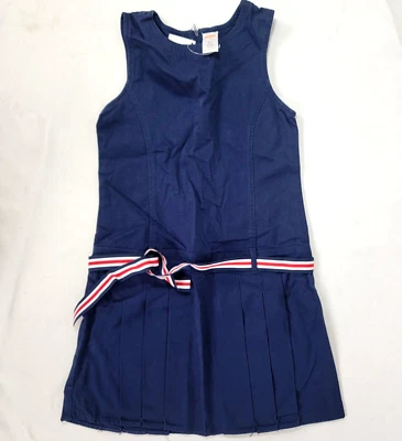 Gymboree Girl's Navy Blue Dress Size 10 NEW 2013 Sleeveless with Belt Pleated - Image 1 of 4