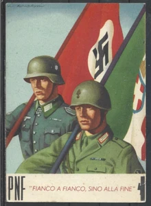 1941 PNF FEDERATION OF COMBAT BEAMS OF BENGAZI SIDE BY SIDE UNTIL - Picture 1 of 2