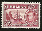 1938 ST. HELENA ISLAND SHIP KING GEORGE VI 2 SHILLINGS 6 PENCE UNUSED MARK
