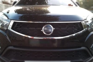 ACCESORIOS SSANGYONG KORORANDO 2013-2016 PARRILLA PARRILLA TUNING CROMO BARRA INFERIOR - Imagen 1 de 2