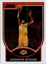 2007-08 Bowman Chrome Los Angeles Lakers Basketball Card #106 Andrew Bynum