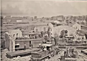 Vintage 1978 PC-GEORGIA FERROVIA ROTONDA CASA 1865 Indietro Dopo la Guerra Civile DISTRUTTA - Foto 1 di 2