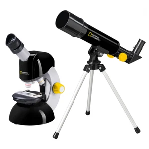 National Geographic Set Telescope + Mikroskop Schwarz - Bild 1 von 4