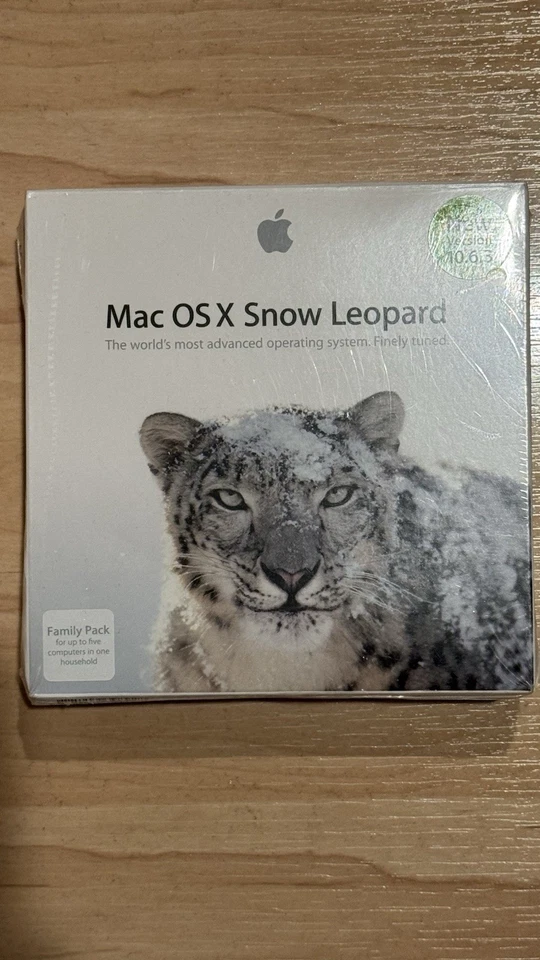 Apple Mac OS X Snow Leopard Family pack - MC574Z/A - Version 10.6.3 - New Sealed - Image 1 of 1