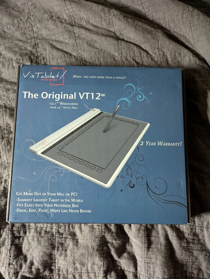 The Original VT12w Graphic Pen Drawing Writing Tablet 12" Widescreen - Image 1 of 3