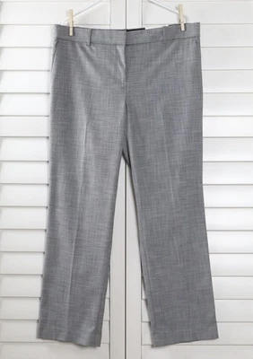 Calça social ANN TAYLOR NOVA COM ETIQUETAS US$ 109 The Straight Leg cintura média tamanho 14 - Imagem 1 de 4