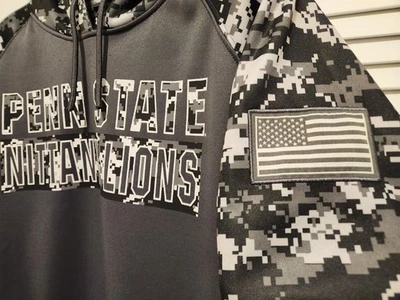 🏈Penn State Nittany Lions Gris Camuflaje Digital🏒 Sudadera con Capucha OHT Para Hombre ~ XXL 2XL Foto 1 de 4