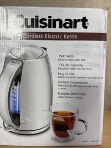 Cuisinart JK-17P1 Cordless-Electric-Kettle, 1.7-Liter, Stainless Steel Tested - Picture 1 of 6