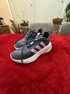 adidas Racer TR23 K Running Shoes Sneakers Diffused Blue Pink IG4908 Kids Sz 12k - Picture 1 of 8