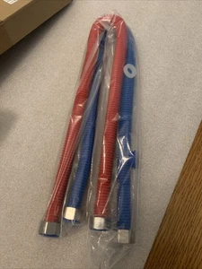 24” Flexible Stainless Steel Corrugated Water Heater Connector 1/2" Fip x 1/2" - Bild 1 von 4