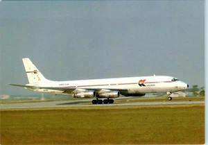 MK Air Cargo DC-8F-55 from Ghana at Frankfurt Airport Germany Postcard - Picture 1 of 2