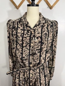 Vintage Hemdblusenkleid 80er Jahre M/L - Bild 1 von 9