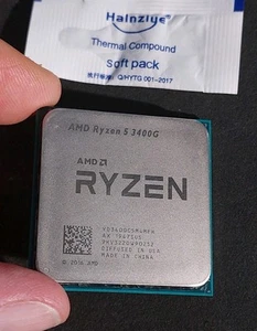CPU AM4 AMD RYZEN 5 3400G 3.7GHz 4X 4 CORE 8 THREADS SOCKET PROCESSORE - Photo 1/2