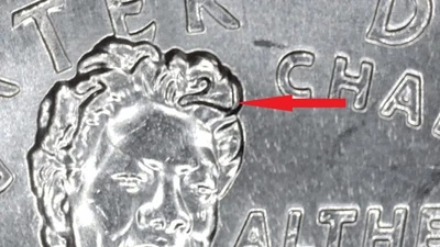 2025-P American Women Quarters 25c  Althea Gibson  Die Break Error 313 - Image 1 of 4