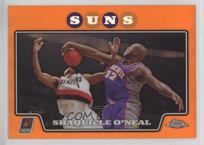 2008-09 Topps Chrome Orange Refractor /499 Shaquille O'Neal #32 HOF - Image 1 of 2