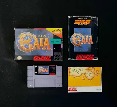 Illusion of Gaia (SNES, 1994) CIB - Limpio y probado - Incluye caja, manual y mapa Foto 1 de 4