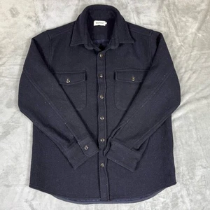Taylor Stitch The Connor Boucle Utility Overshirt in Dark Navy Men’s Size 42 - Picture 1 of 11