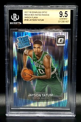 JAYSON TATUM 17-18 DONRUSS CHOQUE ÓPTICO FLASH PRIZM ROOKIE RC CELTICS BGS 9.5 Foto 1 de 2