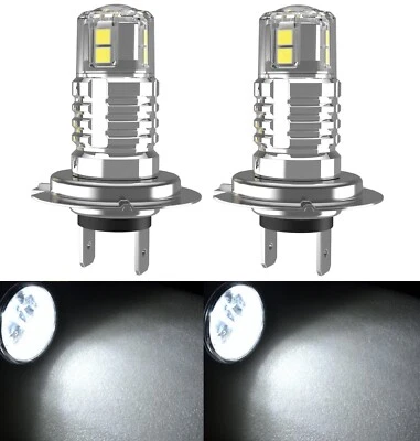 LED 20W H7 White 6000K Two Bulbs Head Light High Beam Replacement Show Lamp Fit - Image 1 of 4