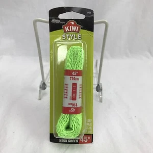 shoe sneakers boots laces kiwi replacement shoelaces 114 cm 45 inch neon color - Picture 1 of 8