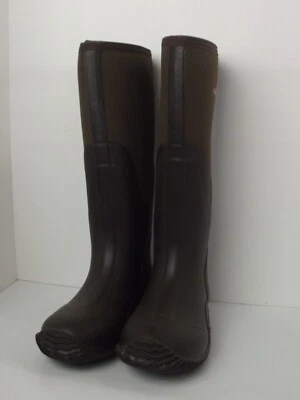 HISEA Waterproof Neoprene Rubber Muck Mud Rain Gardening Women Boot Sz. 5 Brown - Image 1 of 4